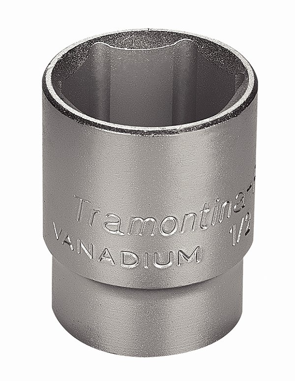 Soquete Sextavado em Aço Cromo Vanádio 28 mm - Encaixe 1/2" Tramontina PRO