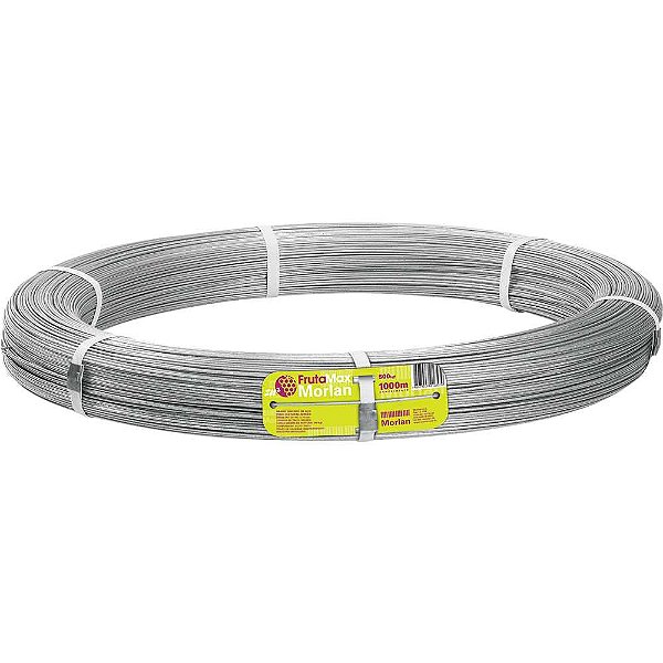 Arame zincado para culturas aéreas 2,1mm 1.000m Frutamax MORLAN