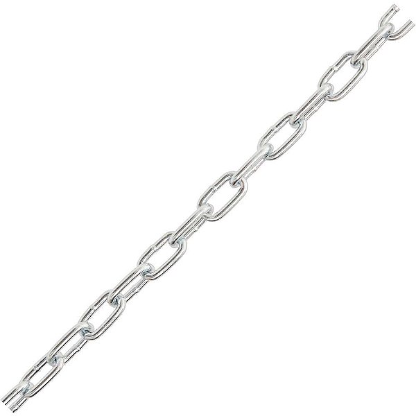 Corrente zincada com elo curto 3,2mm - 1/8" balde com 25kg VONDER