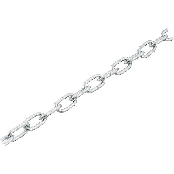 Corrente zincada com elo curto 4,0mm - 5/32" balde com 25kg VONDER