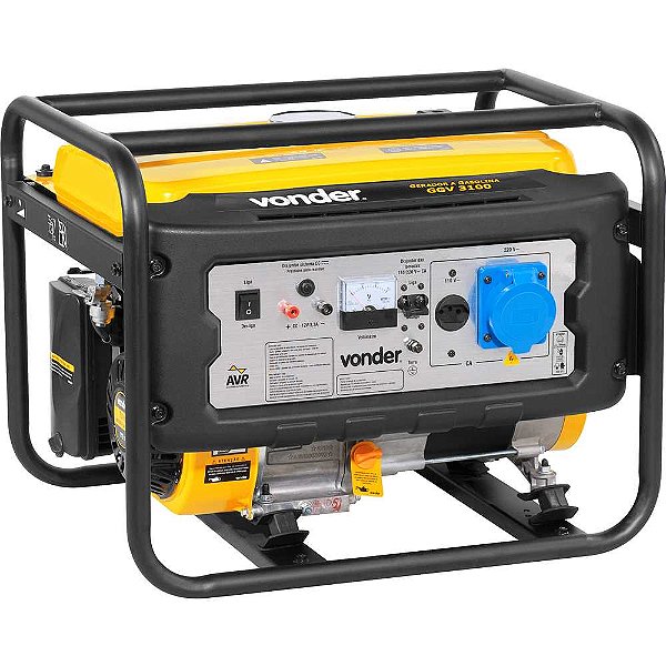 Gerador a gasolina 3.100W 110V/220V GGV 3100 VONDER