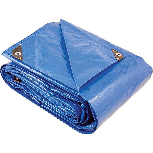Lona reforçada de polietileno azul 20m x 20m VONDER PLUS