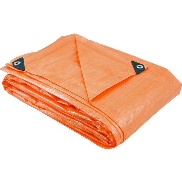 Lona reforçada de polietileno laranja 12m x 10m VONDER PLUS