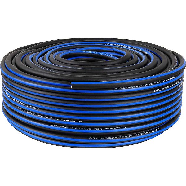Mangueira para ar/água 300 lbf/pol² 3/8" - 9,5mm rolo com 100 metros VONDER