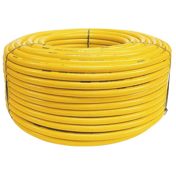Mangueira para jardim,1/2" trançada reforçada rolo com 100 metros VONDER