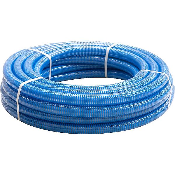 Mangueira PVC de sucção azul 1.1/4" rolo com 25 metros VONDER