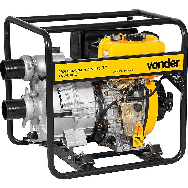 Motobomba a diesel 3" para água suja VONDER