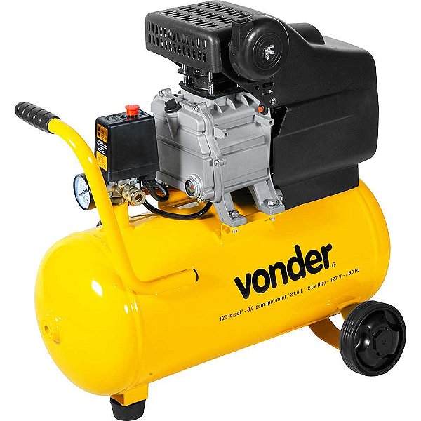 Motocompressor de ar 8,0 pcm 21,6 litros 127V MCV 216 VONDER