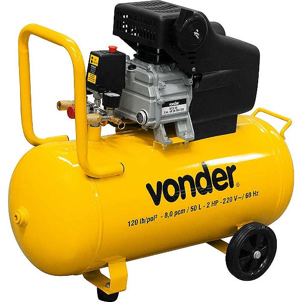Motocompressor de ar 8,0 pcm 50 litros 220V MCV 50 VONDER