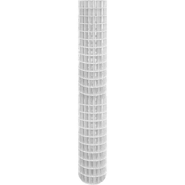 Tela alambrado telacor branca malha 10cm x 5cm fio 2,5mm com 2,0m x 25m (altura x comprimento) 3736 MORLAN
