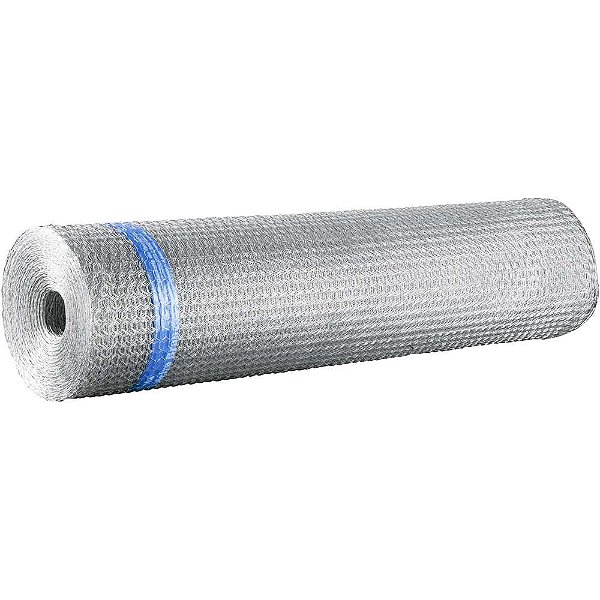Tela metálica hexagonal viveiro malha 1/2" 26 BWG x 1,0m com 50m MORLAN