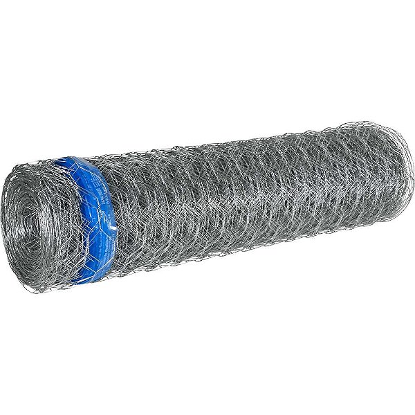 Tela metálica hexagonal mangueirão malha 3" 16 BWG x 1,2m com 50m MORLAN