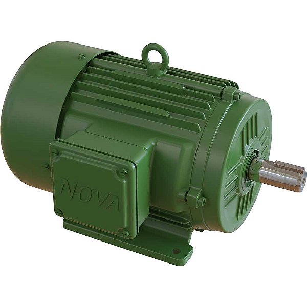 Motor elétrico blindado alto rendimento 1,0 cv 4 polos carcaça 80 IR3 trifásico 220V/380V NOVA MOTORES