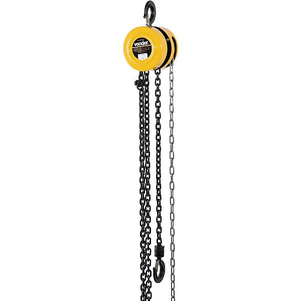 Talha manual 1 tonelada (1 tf) elevação 3m VONDER