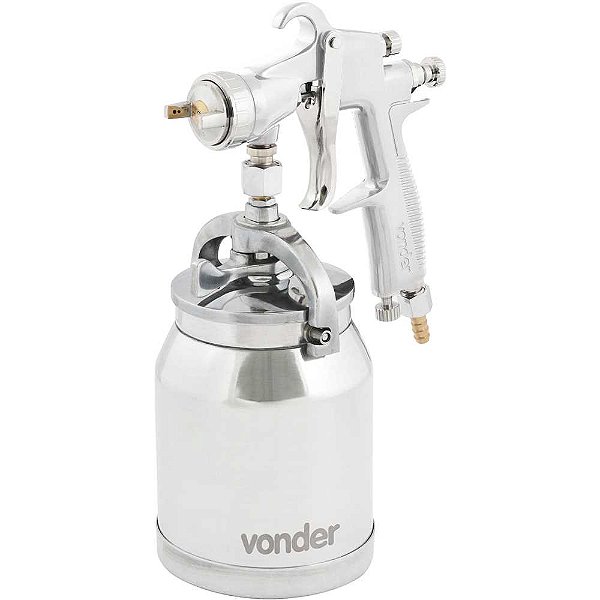 Pistola para pintura com caneca em alumínio tipo sucção PSV 200 VONDER