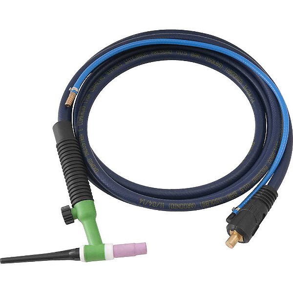 Tocha TIG 160A HW26V com engate rápido de 13mm com válvula 3,5 metros OXIMIG