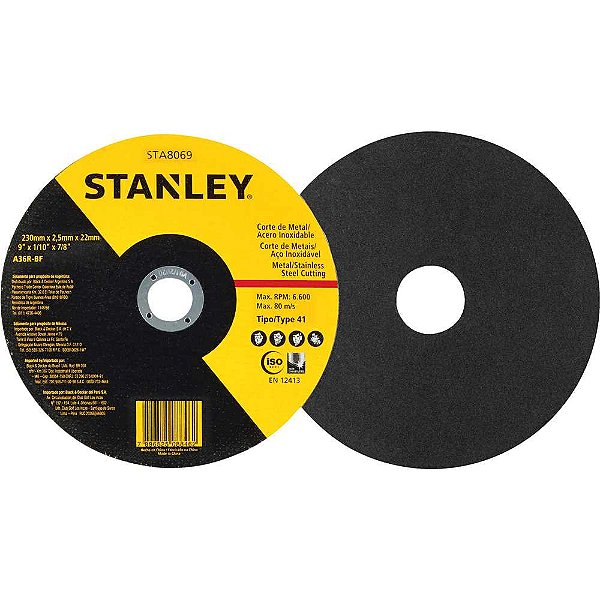 Disco de corte 228,6mm x 2,5mm x 22,2m STA8069 STANLEY