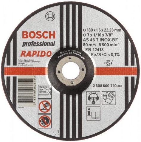 Disco de corte 230mm x 1,9mm x 22,23mm com rebaixo BOSCH