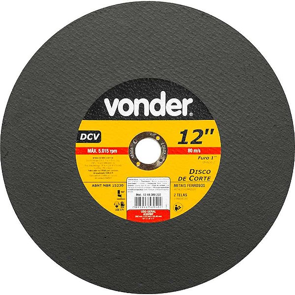 Disco de corte 300mm x 3,2mm x 25,4mm DCV VONDER