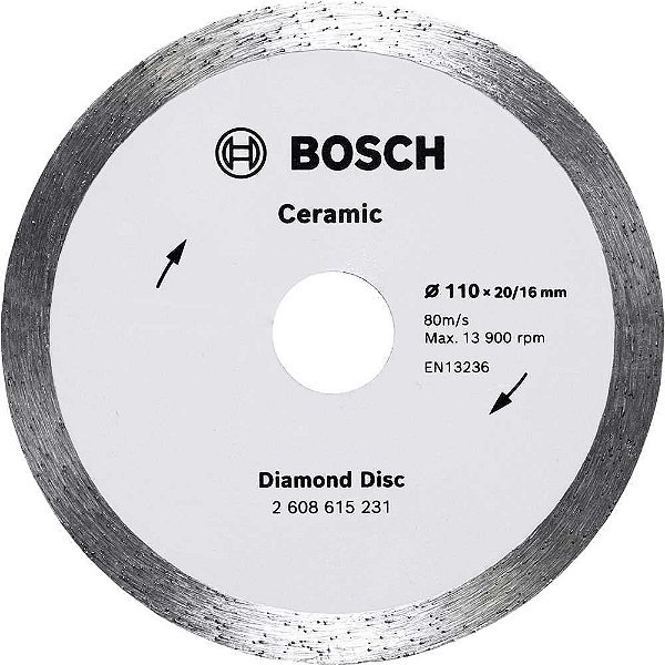 Disco diamantado 110mm CERAMIC LISO 2 608 615 231 BOSCH.