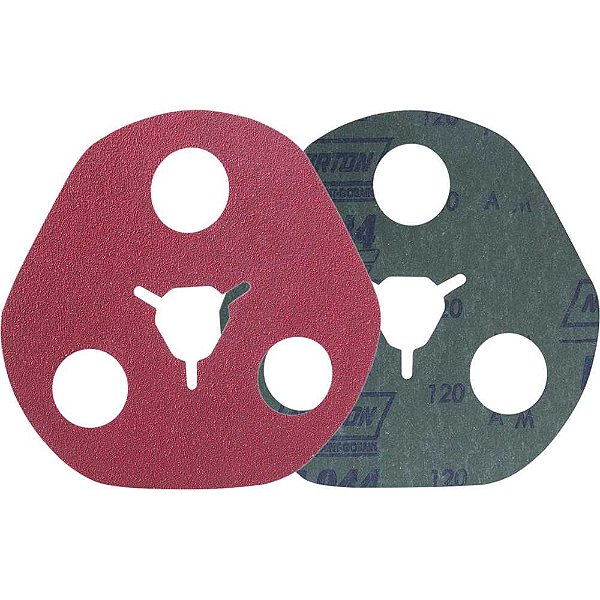 Disco de lixa avos 115mm grão 120 3 furos para desbaste de metais F900 NORTON