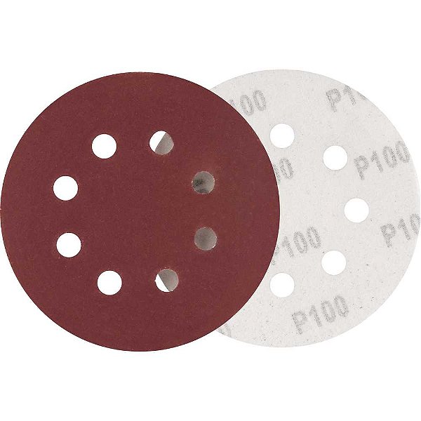 Disco de lixa com costado em pluma 125mm grão 100 embalagem com 10 peças para ILOV 1813 LRV 355 LRD 355 VONDER