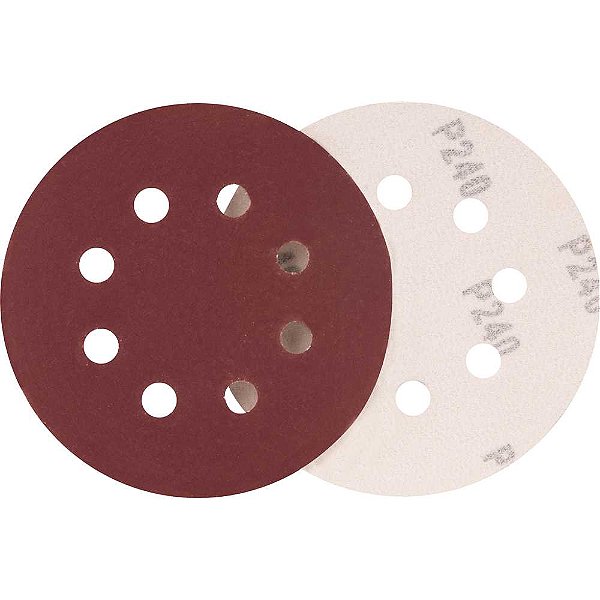 Disco de lixa com costado em pluma 125mm grão 240 embalagem com 10 peças para ILOV 1813 LRV 355 LRD 355 VONDER