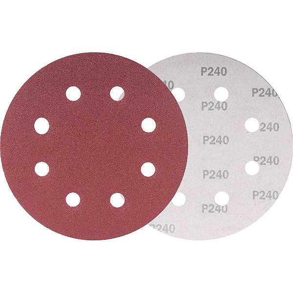 Disco de lixa com costado em pluma 180mm grão 240 para a lixadeira LPV 750 VONDER