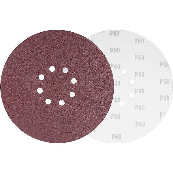 Disco de lixa com costado em pluma 225mm grão 60 para as lixadeiras LPV 400B LPV 600 LPV 925 LPV 950B e LPV 1000 VONDER