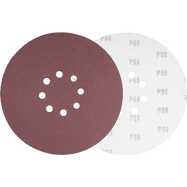 Disco de lixa com costado em pluma 225mm grão 80 para as lixadeiras LPV 400B LPV 600 LPV 925 LPV 950B e LPV 1000 VONDER