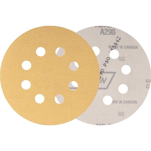Disco de lixa com costado em pluma 5" grão 80 A290 NORTON - 100 unidades