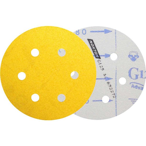 Disco de lixa com costado em pluma 152mmg 80g 125 NORTON