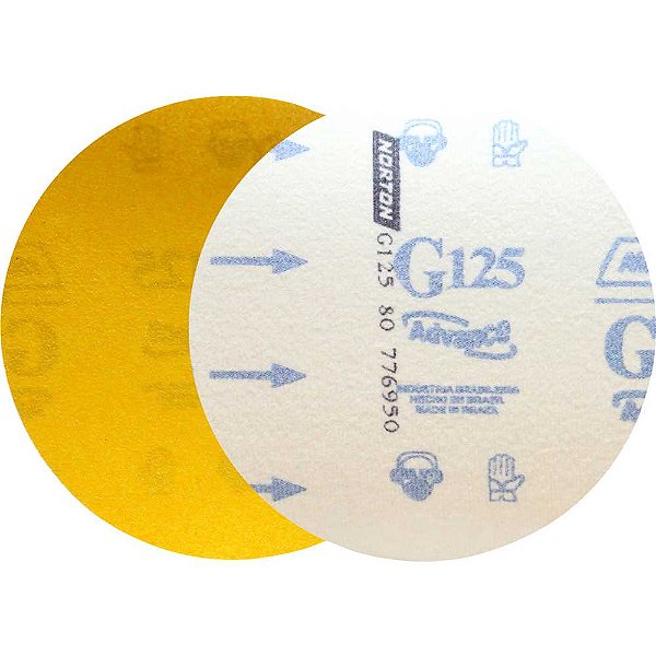 Disco de lixa com costado em pluma 152mmg 80g 125 NORTON