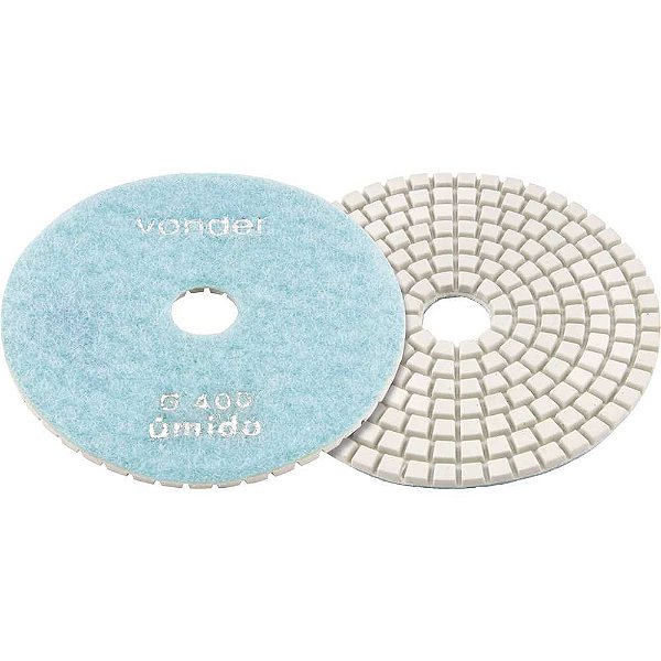 Disco de lixa diamantado com costado em pluma 4" grão 400 VONDER