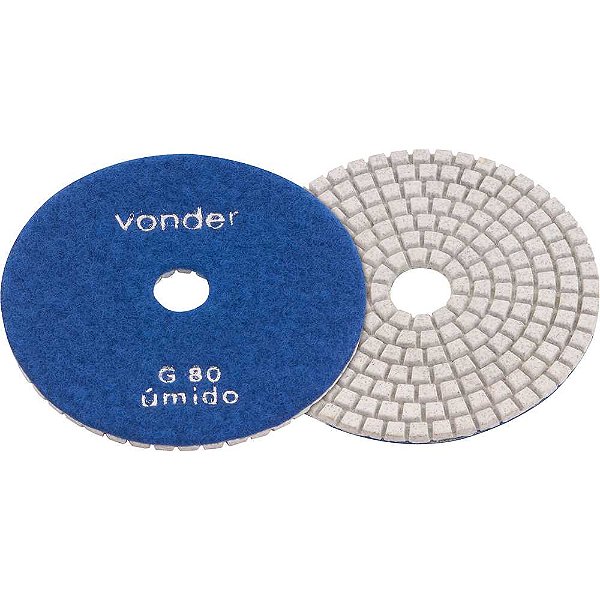 Disco de lixa diamantado com costado em pluma 4" grão 80 VONDER
