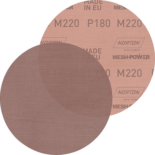 Disco de lixa telado com costado em pluma 152mm grão 180 M220 MESHPOWER NORTON