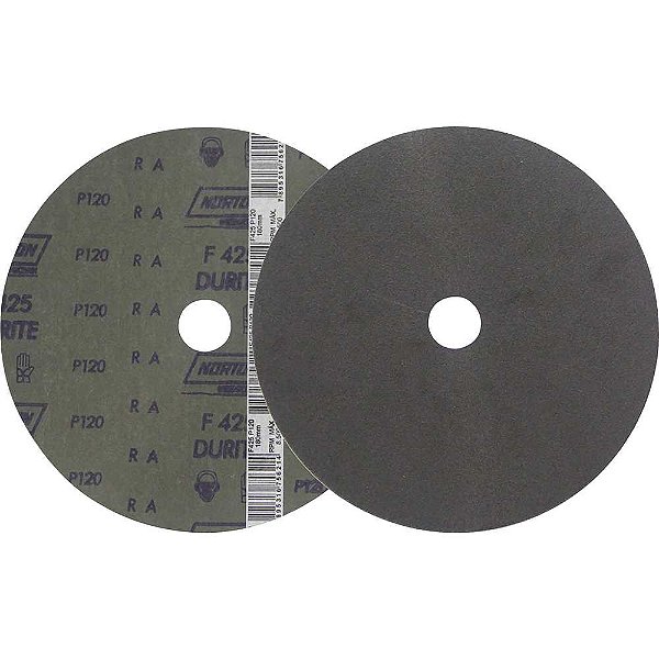 Disco de lixa 7" - 180mm grão 120 F-425 Durite embalagem com 10 peças NORTON
