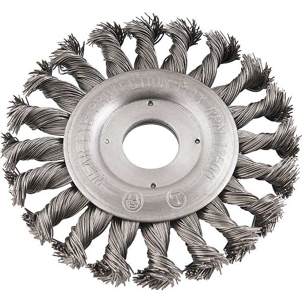 Escova circular 4.1/2" x 1/2" x 7/8" torcida VONDER