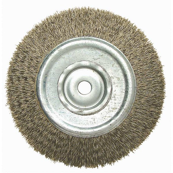 Escova circular aço latonado 150 x 19 x 13 F.0,40mm ABRASFER