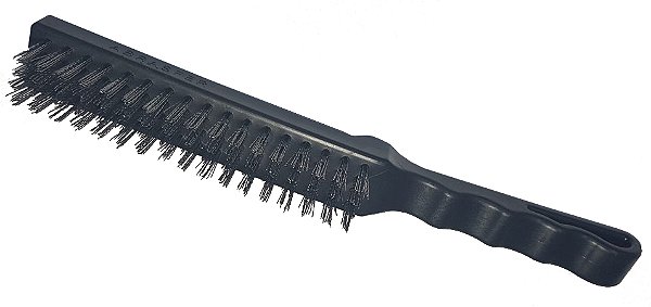 Escova manual com cerdas de aço cabo de plástico ABRASFER