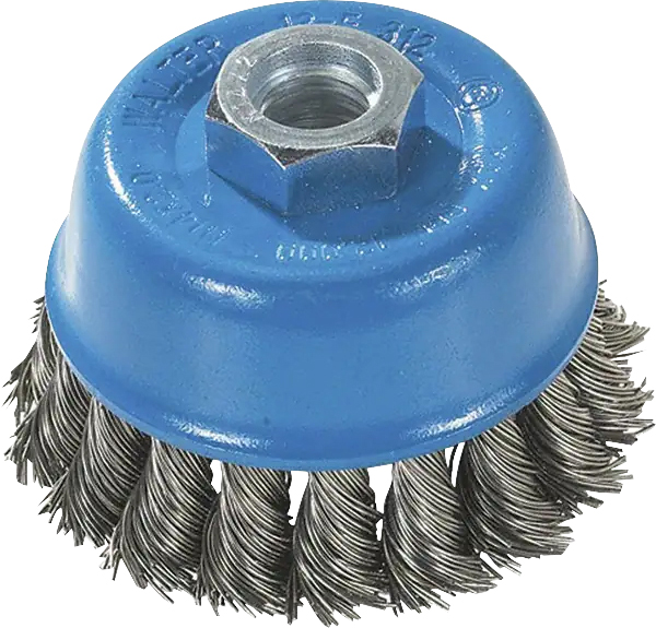 Escova copo em aço inox trançado 76,2mm M14 fio 0,4mm 10.000 rpm 13F312 WALTER