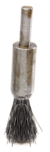 Escova pincel aço ondulado 6,0mm haste 6,0mm F. 020 ABRASFER