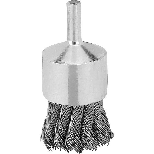 Escova pincel de aço carbono 3/4" trançada para retífica reta com pinça de 1/4" DW49004 DEWALT