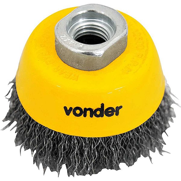 Escova tipo copo 2.1/2" ondulada VONDER