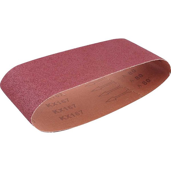 Cinta de lixa 100,0mm x 610,0mmg 80 embalagem com 10 peças VONDER