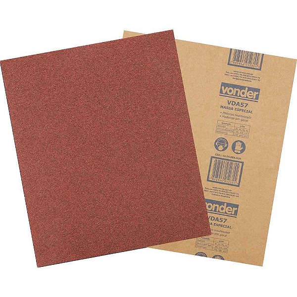 Lixa folha massa LMV 0057 grão 100 VONDER - 50 unidades