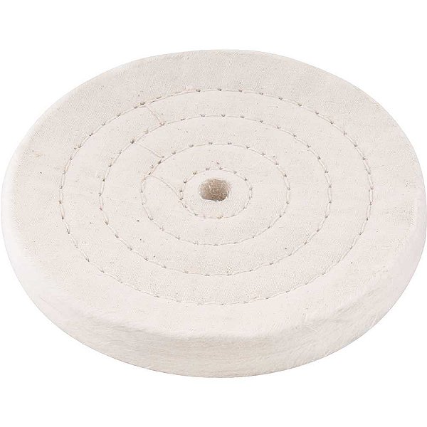 Roda de pano para polimento 100mm x 1/2" furo 10mm VONDER