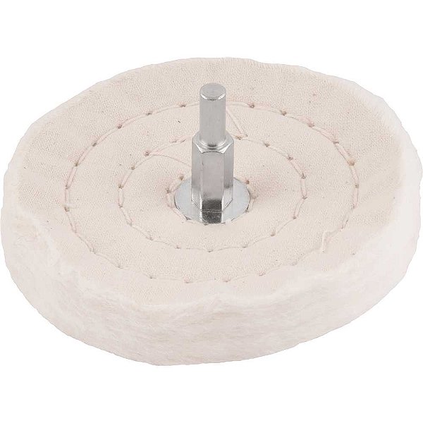 Roda de pano para polimento 4" com haste VONDER