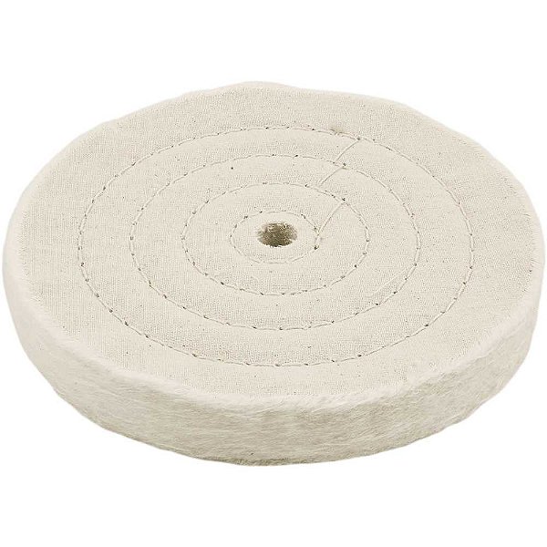 Roda de pano para polimento 6" x 5/8" furo 1/2" VONDER