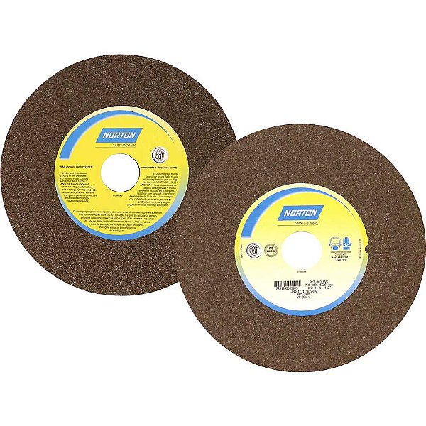 Rebolo reto 10" x 1" grão 46 marrom NORTON